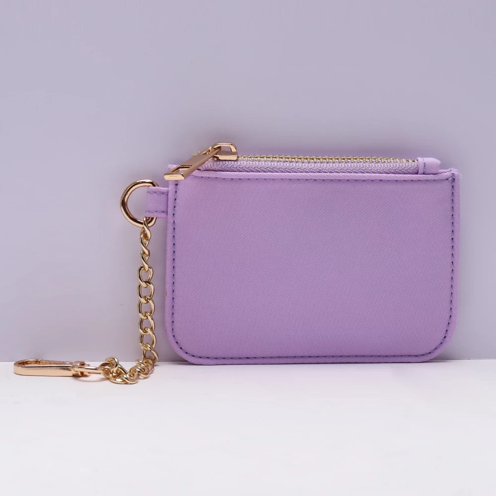 New! Keychain Wallet New! Lavender Tri-Color (Smooth)