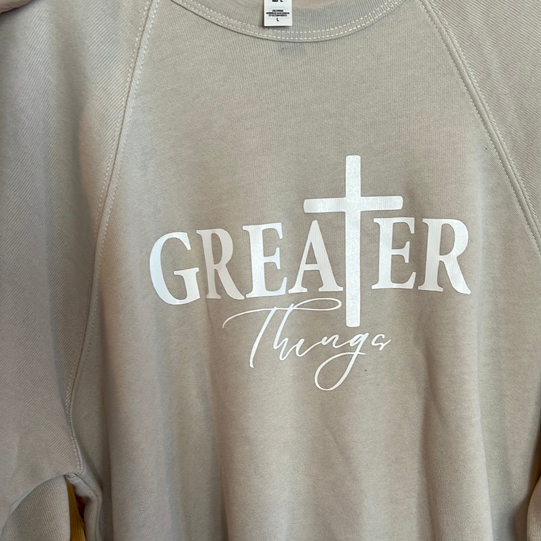 Sand Greater Things Sweatshirt